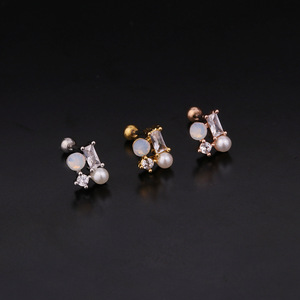 1 pièce Piercing d'<span class=keywords><strong>oreille</strong></span> pour cartilage, hélix, <span class=keywords><strong>tragus</strong></span>, style Punk Rock, accessoires de piercing, clou d'<span class=keywords><strong>oreille</strong></span>, boucles d'oreilles, bijoux de corps - Product Image 2