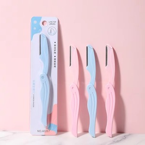 Depiladora Facial Plegable de Acero Inoxidable para Cejas, Mini Recortadora para Dermaplaning - Product Image 3