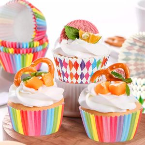 Moule à cupcakes en papier, boîte à muffins, plateau <span class=keywords><strong>de</strong></span> cuisson, outils <span class=keywords><strong>de</strong></span> décoration <span class=keywords><strong>de</strong></span> gâteaux, décoration <span class=keywords><strong>de</strong></span> fête d'anniversaire, moule à pâtisserie DIY - Product Image 2