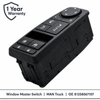 Interruptor Maestro de Control de Ventanas Eléctricas 81258067107 81258067080 para Panel de Puerta de Camión MAN TGM TGX TGS TGL