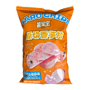Snacks exotiques chinois, chips de taro 70g, chips de taro coupées à l'origine, croustillantes et irrésistibles, snacks sains avec FSSC22000 - Product Image 1