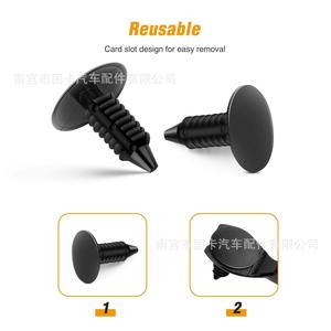 Clips de fixation pour pare-chocs de voiture, attaches en plastique pour trou de 7 mm, pour réparation et remplacement automobile - Product Image 5