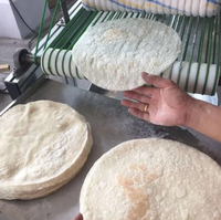 Machine à pain plat haute capacité, machine à pain naan, ligne de production automatique de crêpes à vendre