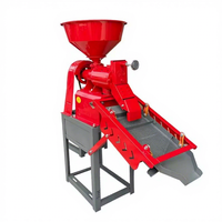 Moulin à riz domestique compact, nouveau modèle multifonctionnel, avec moteur, pour pilage, broyage, fabrication de pulpe, décortiqueuse de paddy et broyeur de maïs
