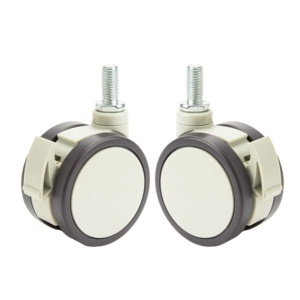 Promoção Rodízio Giratório de Poliuretano Preto para Móveis e Cadeiras, Material PU Macio, 3 Polegadas (<span class=keywords><strong>75mm</strong></span>) e 11*22mm - Product Image 1