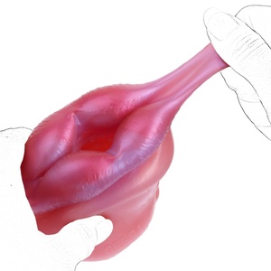 Masturbador Masculino de Silicona Líquida GEEBA, Entrenador de Pene Vibrador de Fantasía, Vagina Realista, Onahole, Juguetes Sexuales para Adultos, Ejercitador de Glande - Product Image 3