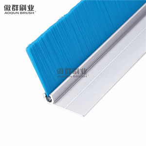 Brosse pour <span class=keywords><strong>porte</strong></span> coulissante <span class=keywords><strong>Porte</strong></span> et fenêtre Brosse à bande d'étanchéité Pile supérieure en laine Wea Arrêt de <span class=keywords><strong>porte</strong></span> magnétique Nickel brossé - Product Image 4