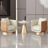 Chaise de canapé de luxe légère petite Table pour réception d'hôtel zone de loisirs café négociation table du département des ventes