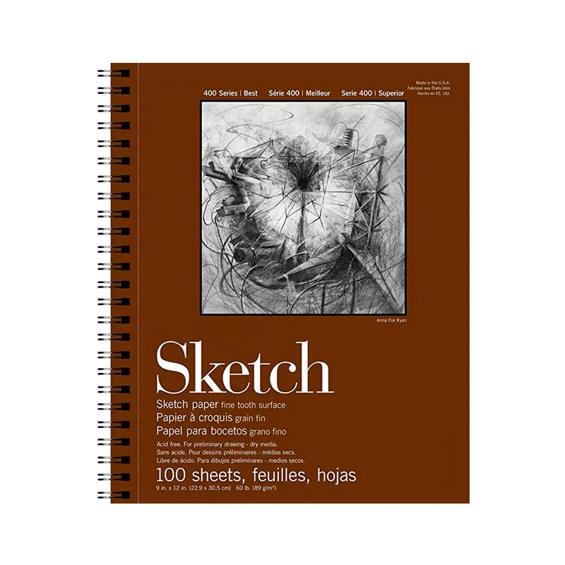 OEM Fashion Design Hardcover Skizzenbuch Aquarell A3 A5 Künstler Mixed Media Sketchbook zum Zeichnen Custom