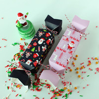 Craquelins de Noël Pop personnalisés boîte en forme de bonbons boîte d'emballage cadeau créatif pâtisserie biscuit du nouvel an | Petite boîte d'emballage de pâtisserie