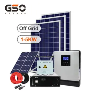 离网混合动力系统太阳能电池板5KW出厂价格2KW家用太阳能系统