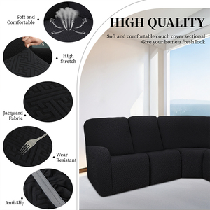 Funda de <span class=keywords><strong>Sofá</strong></span> Impermeable de Alta Calidad con Diseño a Cuadros Negros, Resistente a Arañazos, Elástica, para Uso en Hoteles, Protector de <span class=keywords><strong>Sofá</strong></span> Duradero, Funda para Tapicería - Product Image 2