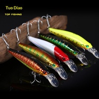Leurre dur Minnow à longue portée 90mm 16g, plongée 1.5m, avec fentes de sang et hameçons triples, pour eau douce et eau salée