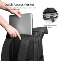 Sac à dos pour ordinateur portable HEROIC KNIGHT, moderne, extensible, avec fermeture éclair, pour hommes, imperméable, antivol, 20-39L, pour voyages, randonnée urbaine, sac à dos de jour