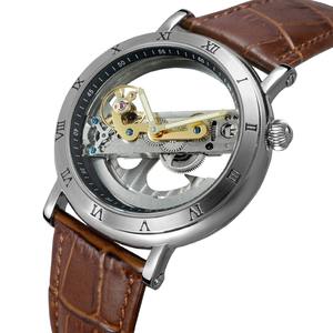 Montre Forsining, chiffres romains transparents, nouveau design, marque personnalisée, montre mécanique automatique transparente pour hommes, montres-bracelets - Product Image 3