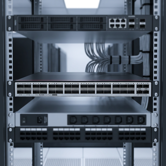 HW CE8875-24BQ8DQ Data Center Switch with 24 X 200GE Optical Ports and 8 X 400GE Optical Ports