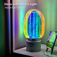 Veilleuse brevetée pour chambre d'enfant, lampe de table LED colorée rotative à 360°, gradation progressive pour usage domestique, camping-car, hôtel, garantie 1 an