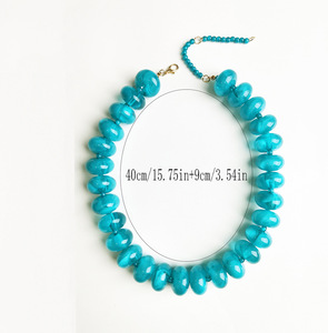 Nuova Collana Artigianale 2026 <span class=keywords><strong>in</strong></span> <span class=keywords><strong>Resina</strong></span> Acrilica Colorata Stile Bohemien con Perline, Gioielli Estivi da Spiaggia per Donna - Product Image 6