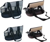 Mochila de malla para perros, plegable, de gran capacidad, transpirable, ligera, portátil, para viajes, tamaño pequeño