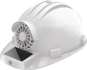 스마트 건설 안전 헬멧 ABS 쉘 태양 팬 산업 안전 헬멧 충전기 엔지니어링 안전 헬멧으로 사용할 수 있습니다