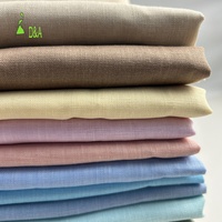 Kain Linen Murni Berkualitas Tinggi Berat Sedang 14*14 100% Linen untuk Pakaian Siap Kirim
