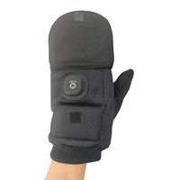 Gants chauffants électriques sans doigts, demi-mains chauffantes, chauffe-mains d'hiver pour le travail, le vélo, le ski, les activités de plein air, la neige