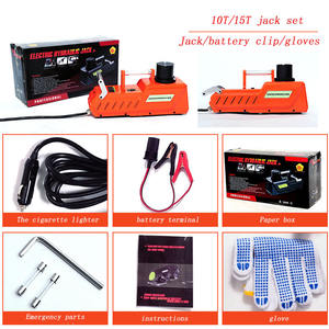 15T Heavy Duty Electric Hydraulic Car Floor Jack 12V DC con luz LED para Sedan Van SUV Trucks - Product Image 4