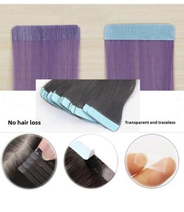 Nastro <span class=keywords><strong>Biadesivo</strong></span> in TPU Pre-Tagliato 4cm X 0,8cm con Colla Medica per Extension <span class=keywords><strong>Capelli</strong></span> Senza Residui Certificato ISO 13485 - Product Image 6
