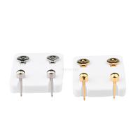 Clous d'oreille tendance en acier chirurgical 316L doré, sûrs et stériles, accessoires pour pistolet de piercing, cadeau de mariage pour enfants
