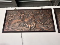 Murs en métal sur mesure de grande taille, plaques et statues en bronze bouddhiste basées sur des designs fournis