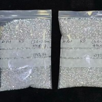 Diamants de laboratoire Stars Round Brilliant Cut couleur E, percés au laser, taille 0,7 mm-4,3 mm, petits diamants de mêlée pour la fabrication de bijoux