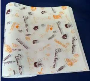 Custom Logo Printed PE Coated Hamburger <b>Wrapping</b> <b>Paper</b> OEM Greaseproof <b>Sheets</b> From Factory - Product Image 4