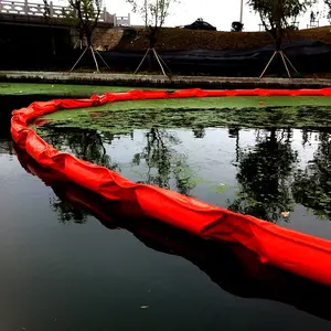 Shoreline ve Dock koruması için özelleştirilebilir turuncu PVC petrol sızıntısı çevreleme bomu deniz kirliliği bariyeri, ağır hizmet - Product Image 6