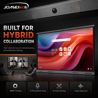 Pizarra Interactiva Inteligente JOMEtech de 75 Pulgadas 4K, Panel de Pizarra Blanca con Android 16, Cámara de 48MP, Micrófono, OPS, para Aula y Conferencias, 40 Puntos Táctiles