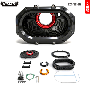 Filtro de Aire de Alto Flujo M8 Stage2, Kit de Admisión de Aire de Aluminio CNC para Harley Touring Road King Street Road Glide <span class=keywords><strong>CVO</strong></span> 107 114 - Product Image 4