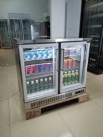 Réfrigérateur de Comptoir en Acier Inoxydable Commercial 0-10 ℃   Table de travail ventilée sous comptoir avec refroidissement par air