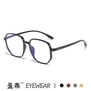 แว่นตา Yingtai ทรงสี่เหลี่ยม TR90 ป้องกันแสงสีฟ้า เลนส์ใส กรอบสีทอง ดีไซน์ทันสมัย - Product Image 5