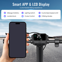 Trottinette électrique pliable à commande intelligente Bluetooth, entrepôt USA, trottinette électrique portable pour adultes, système de freinage double sécurisé