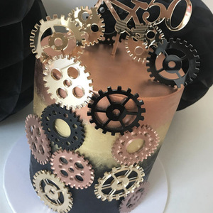 Décorations de gâteau sur le thème des robots, personnalisées par l'usine MOYI, en acrylique, pour la fête d'<span class=keywords><strong>anniversaire</strong></span> d'un garçon. - Product Image 2
