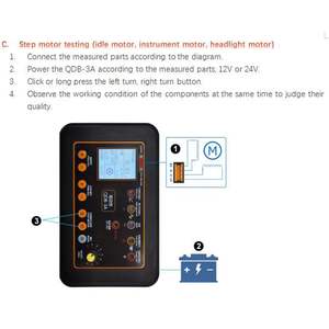 Detector de Actuadores Automotrices Portátil para Automóviles, Probador de Accionamiento QDB-3A, Detector de Fallas de Actuadores de Vehículos - Product Image 4