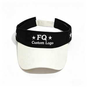 Visières <span class=keywords><strong>pare</strong></span>-soleil et déflecteurs anti-insectes bicolores, casquette visière personnalisée avec logo brodé, visière de sport d'extérieur pour femmes - Product Image 2