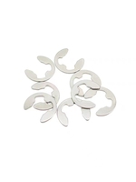 304 Stainless Steel Metric M1.2-M30 Circlip Open Type Retaining Ring E Lock Washers Primary Color Finish for Mining Heavy