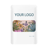Échantillons de crème solaire/écran solaire et démaquillant personnalisables de 2 ml/5 ml avec logo coloré, thermoscellables et portables