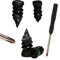 Clavos de Reparación de Neumáticos sin Cámara de Goma Negra para Motocicleta