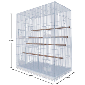 Vente d'usine cage d'observation des oiseaux de compagnie non toxique cage galvanisée pour perruches perroquets avec plateaux en plastique - Product Image 5