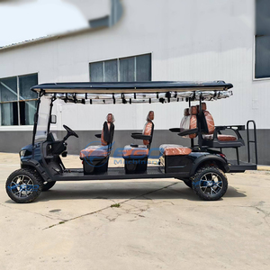 Luxury 6-8-Seater Electric Golf Cart Street Legal Low Speed Vehicle Steel-Frame Customizable Lead-acid <b>Battery</b> - Product Image 4