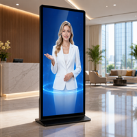 Kiosque numérique à écran plein format de 85 pouces alimenté par l'IA, avec analyse intelligente de la foule et écran tactile pour la publicité