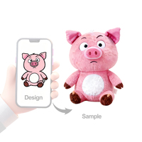 Jouets en peluche personnalisés certifiés CE CPC, cochon couché mignon de haute qualité, OEM ODM, super doux, en coton PP, anti-stress