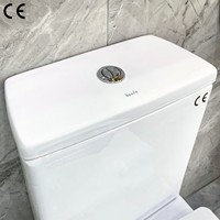 WC en céramique blanche à deux pièces, design moderne, économie d'eau, siphon en forme de P, prix économique direct d'usine, pour salle de bain