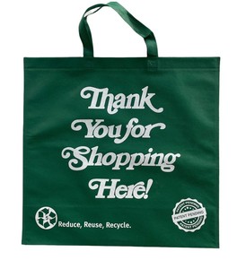 Bolsa de compras portátil reutilizable respetuosa con el medio ambiente personalizada, bolsa promocional no tejida para supermercado y ropa - Product Image 4